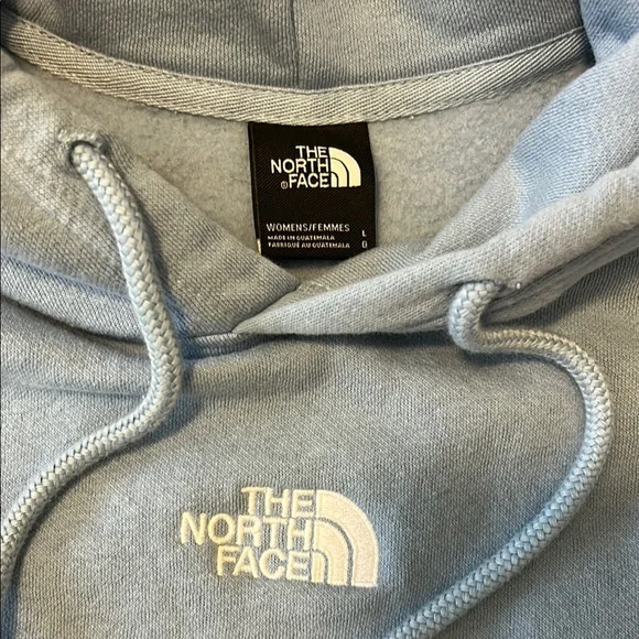 The North Face Women’s Light Blue Large Hoodie Sweatshirt - Picture 4 of 6